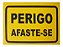 Placa Sinalização Perigo Afaste-se - Cavalete - Imagem 4