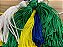 Tassel Pingente Franja 9 cm Bandeira Brasil COPA -10 unidades Verde, Amarelo, Azul e Branco - Imagem 2