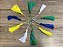 Tassel Pingente Franja 9 cm Bandeira Brasil COPA -10 unidades Verde, Amarelo, Azul e Branco - Imagem 3