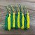 Tassel Pingente Franja 8 cm Brasil COPA -10 unidades Verde e Amarelo - Imagem 2