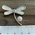 Broche de Libélula com pérola - 4 cm - Imagem 3