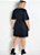 Vestido Transpassado Preto Plus Size - Imagem 4