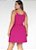 Vestido Curto Pink Transpassado Plus Size - Imagem 2