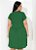 Vestido Soltinho Verde Com Forro Plus Size - Imagem 2
