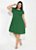Vestido Soltinho Verde Com Forro Plus Size - Imagem 3
