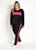 Conjunto Jogger Preto E Pink Plus Size - Imagem 1
