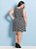 Vestido Estampa Zig Zag Com Bolsos Plus Size - Imagem 4