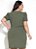 Vestido Verde Claro Em Canelado Plus Size - Imagem 2