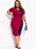 Vestido Púrpura Em Malha Plus Size - Imagem 3