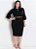 Vestido Moda Evangélica Preto Com Babados Plus - Imagem 4