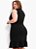 Vestido Preto Em Canelado Plus Size - Imagem 2