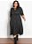 Vestido Poá Floral Preto Plus Size - Imagem 4