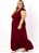 Vestido Bordô Em Malha Plus Size - Imagem 2