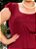 Vestido Bordô Em Malha Plus Size - Imagem 5