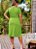 Vestido Verde Oliva Com Amarração Plus Size - Imagem 2