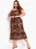 Vestido Onça Em Jersey Acetinado Plus Size - Imagem 1