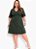 Vestido Verde Militar Em Evasê Plus Size - Imagem 3