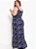 Vestido Ondas Em Jersey Acetinado Plus Size - Imagem 4