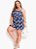 Conjunto Floral Marinho Em Malha Fria Plus Size - Imagem 6