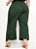 Calça Verde Militar Com Sobreposição Plus Size - Imagem 2