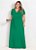 Vestido Longo Verde Com Transpasse Plus Size - Imagem 1