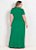 Vestido Longo Verde Com Transpasse Plus Size - Imagem 2