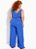 Macacão Azul Royal Em Malha Plus Size - Imagem 2