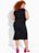 Vestido Preto Em Ribana Canelada Plus Size - Imagem 4