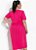 Vestido Rosa Em Malha Plus Size - Imagem 2