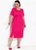 Vestido Rosa Em Malha Plus Size - Imagem 3