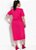 Vestido Rosa Em Malha Plus Size - Imagem 4