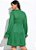 Vestido Verde Em Malha Canelada Com Transpasse Plus - Imagem 4