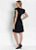 Vestido Preto Com Manga Em Babado - Imagem 4