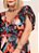 Vestido Longo Tropical Preto Com Amarrações - Imagem 4