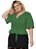 Blusa Verde Com Faixa Gratis Plus Size - Imagem 1