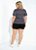 Short Preto Com Babado Plus Size - Imagem 2