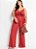 Macacão Com Amarração Terracota Plus Size - Imagem 1
