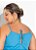 Macacão Jogger Azul Anil Com Alças Plus Size - Imagem 3