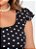 Vestido Poá Preto Em Malha - Imagem 3