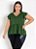 Blusa Verde Com Peplum Plus Size - Imagem 3
