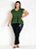 Blusa Verde Com Peplum Plus Size - Imagem 5