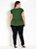 Blusa Verde Com Peplum Plus Size - Imagem 6