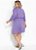 Vestido Roxo Com Babado Plus Size - Imagem 6