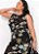 Vestido Floral Preto Em Malha De Viscose - Imagem 5