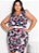 Vestido Floral Borrado Em Malha De Viscose - Imagem 5