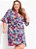 Vestido Floral Colorido Em Malha Fria - Imagem 1
