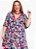 Vestido Floral Colorido Em Malha Fria - Imagem 5