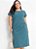 Vestido Azul Em Malha De Algodão - Imagem 1