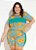 Conjunto Floral Blusa E Short Plus Size - Imagem 1