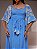 Vestido Bohemia Estampado Modern Azul - Imagem 2
